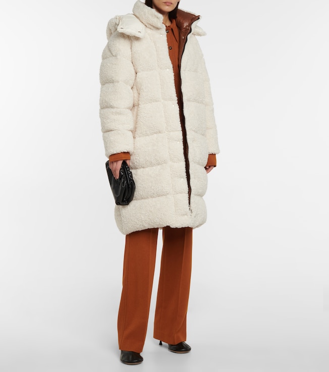 Moncler Hainardia faux fur down coat