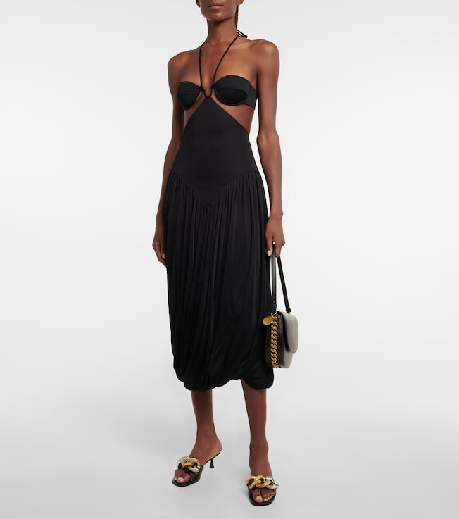 Stella McCartney Cutout halterneck midi dress