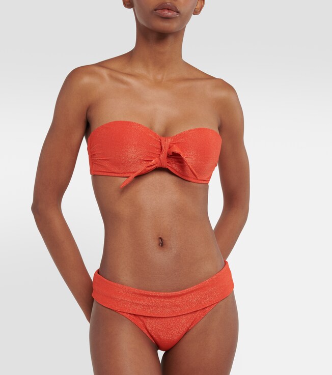 Heidi Klein Morocco metallic mid-rise bikini bottoms