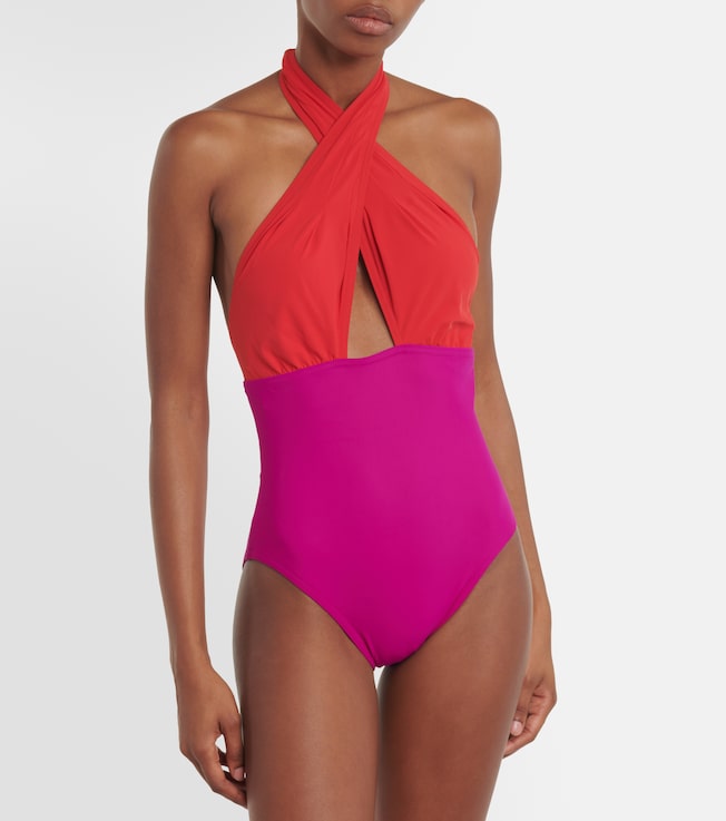 Karla Colletto Mabel colorblocked swimsuit