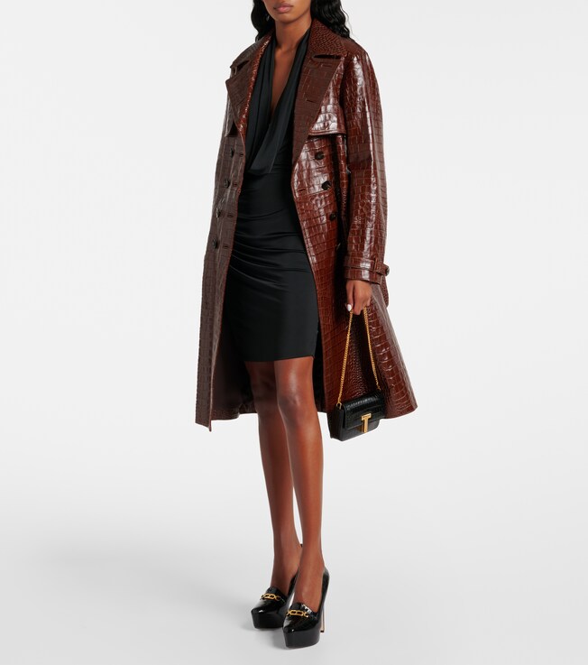 Tom Ford Draped jersey minidress