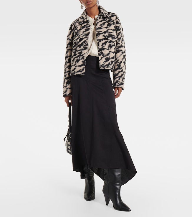 Marant Étoile Alona asymmetric midi skirt