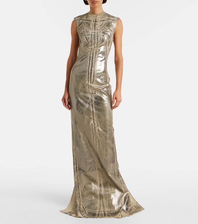 Rick Owens Coated denim maxi dress