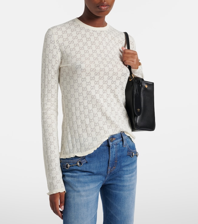 Gucci GG cotton-blend devoré T-shirt