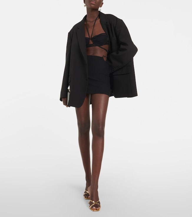 Nensi Dojaka High-rise miniskirt