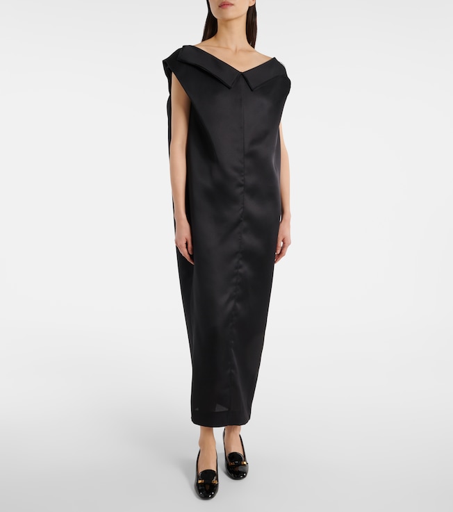 KHAITE Selwyn silk gazar maxi dress