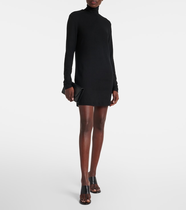 LESET Lauren turtleneck minidress