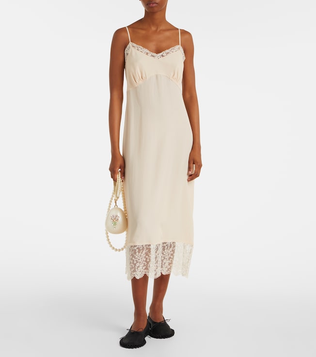 Simone Rocha Crêpe de chine slip dress