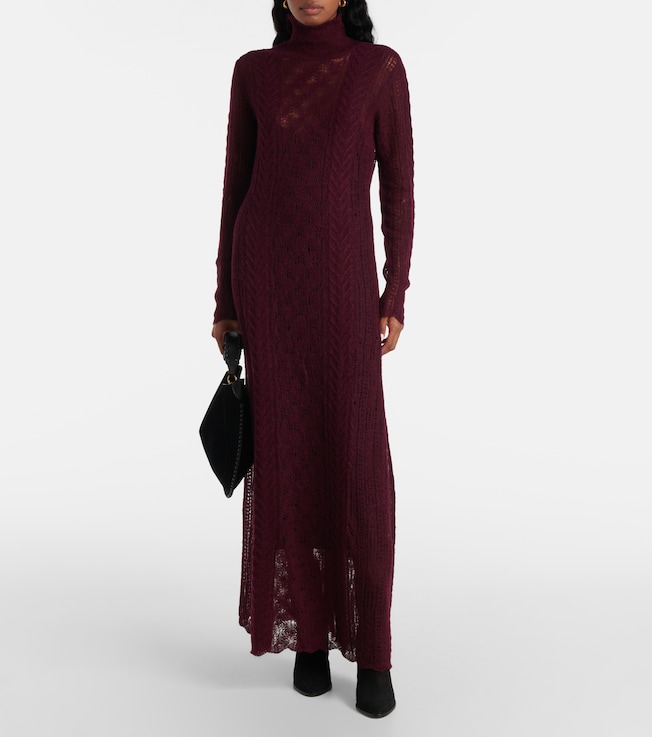 Ulla Johnson Kassia open-knit wool-blend maxi dress