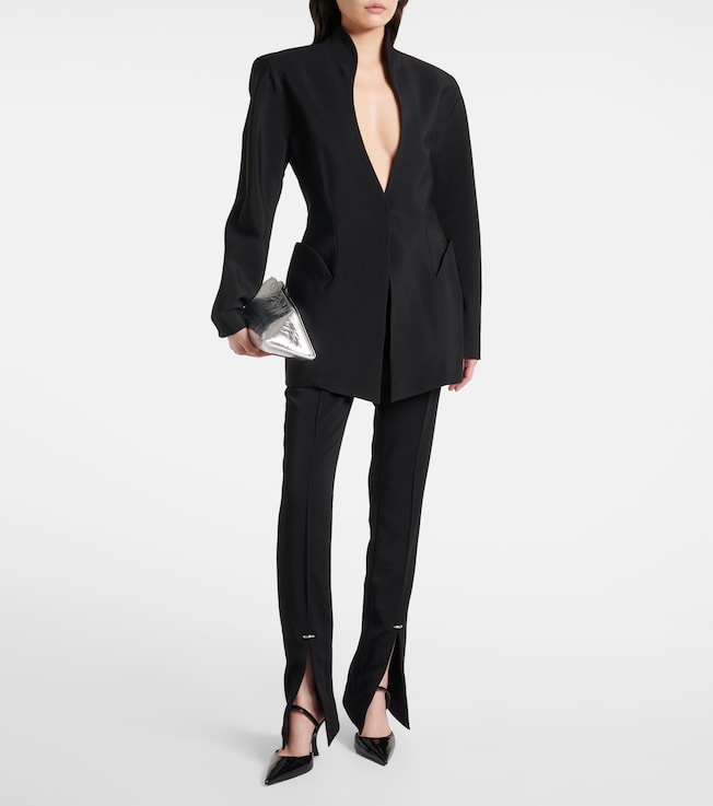 Mugler Pierced high-rise flared pants