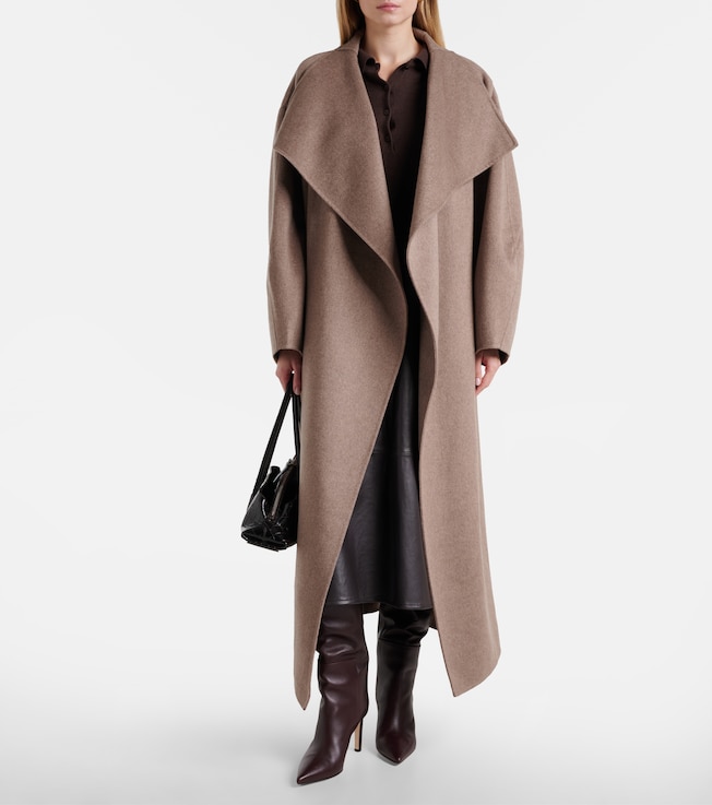 The Frankie Shop Leroy wool-blend wrap coat