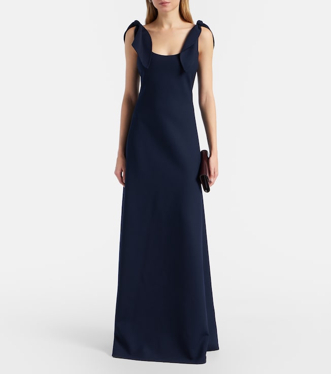 Oscar de la Renta Wool-blend gown