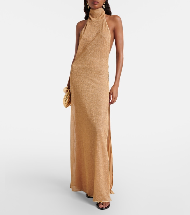 Oséree Lumière Ring turtleneck dress