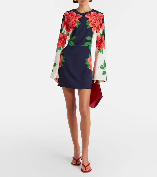 La DoubleJ Supremes printed satin minidress