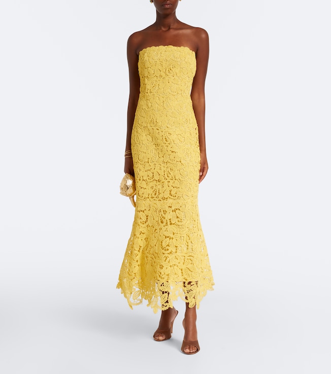 SIMKHAI Sera lace bustier dress