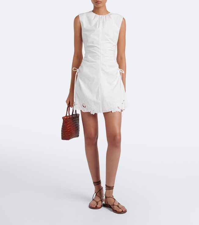 SIR. Klara ruched cotton minidress