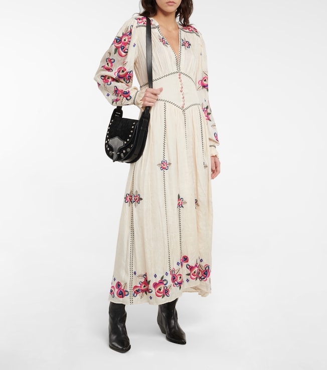 Isabel Marant Moyrae floral silk maxi dress