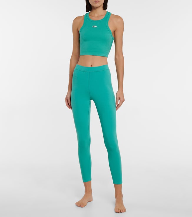 Alo Yoga Blissful high-waisted ribbed leggings