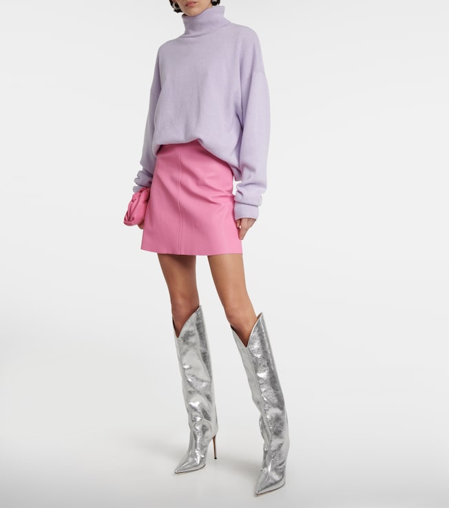 Stouls Lucie leather miniskirt