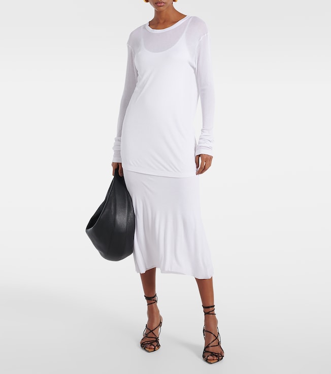 KHAITE Morton ribbed-knit top
