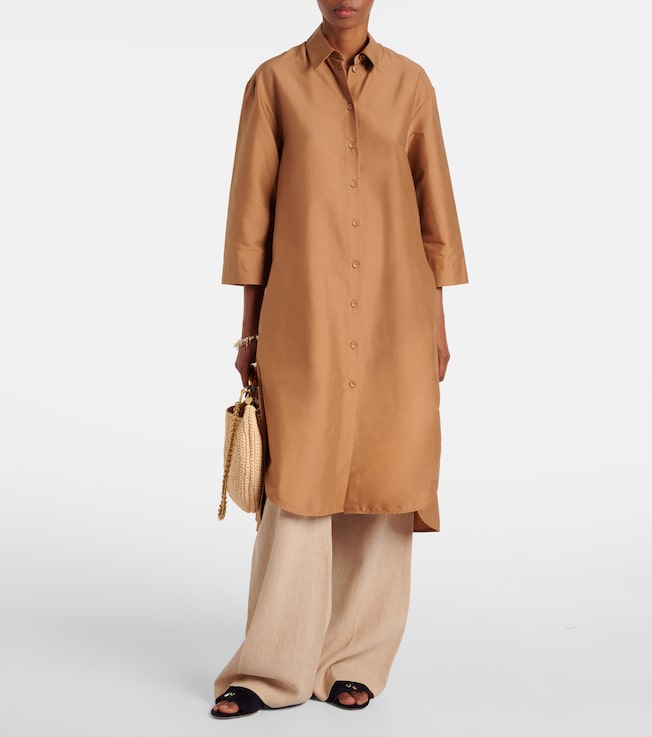 Max Mara Sella cotton-blend shirt dress