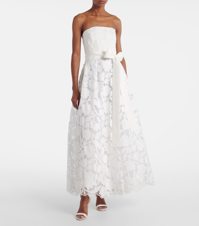 Elie Saab Embroidered tulle gown