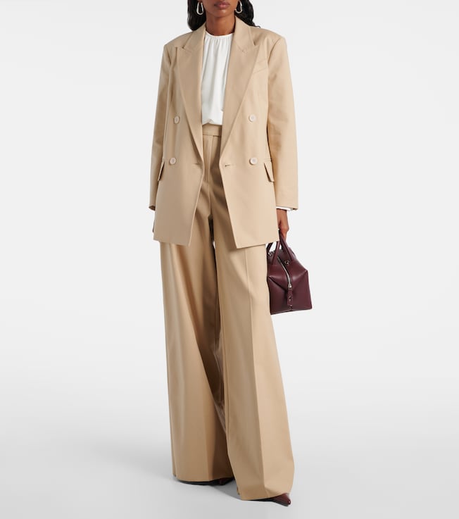 Max Mara Suez double-breasted cotton-blend blazer