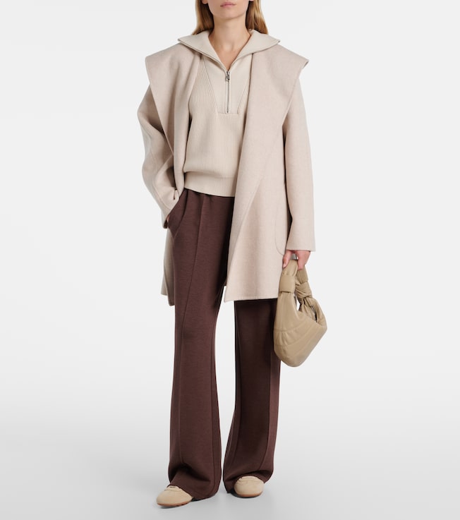  Edgemere wool-blend wrap jacket
