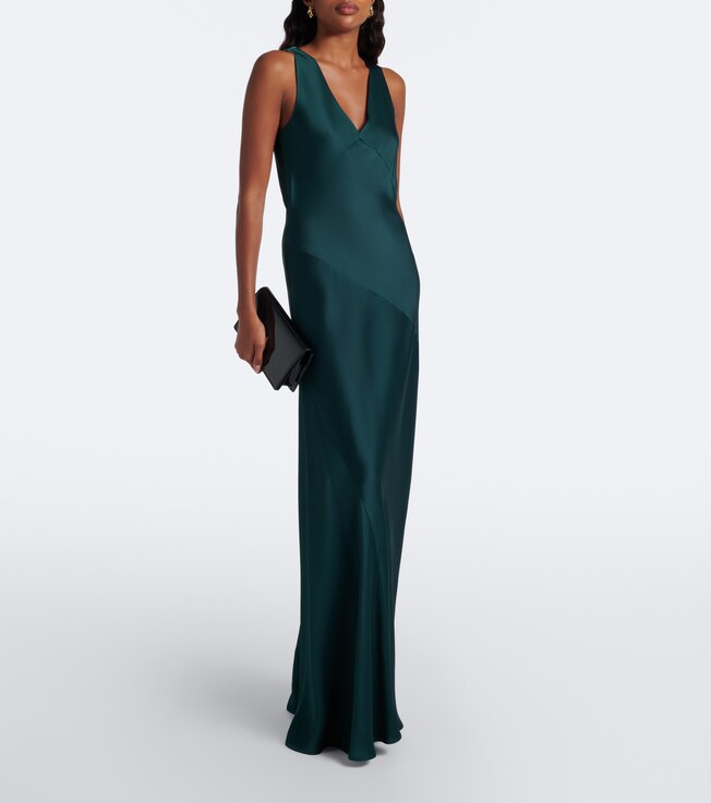 Max Mara Max Mara Elegante satin maxi dress
