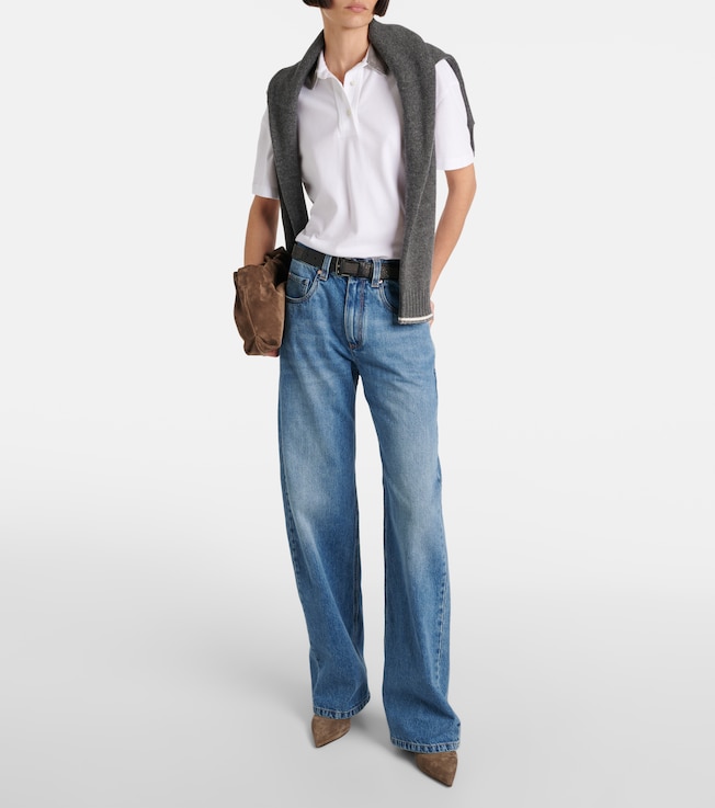 Brunello Cucinelli Mid-rise wide-leg jeans