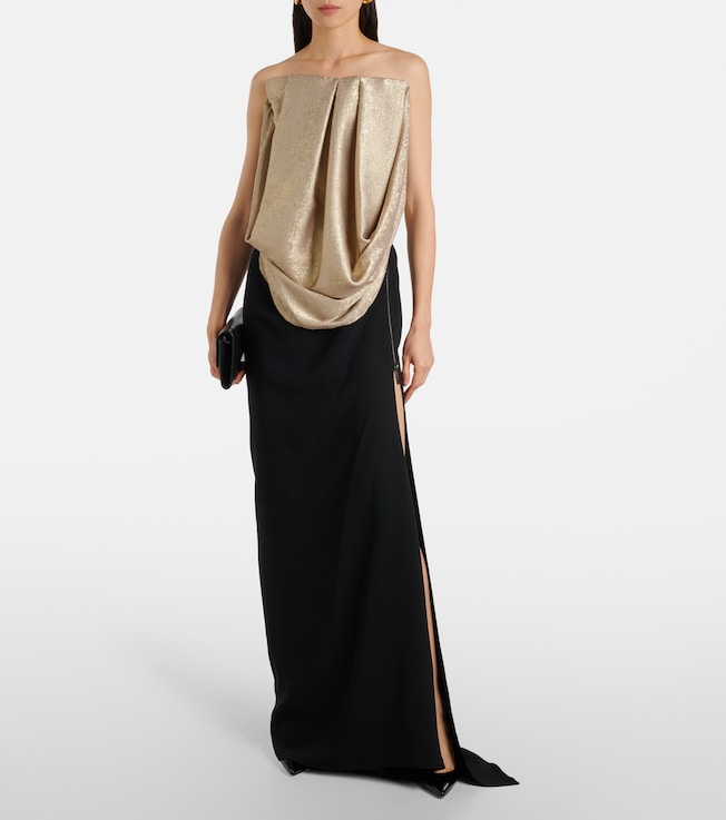 Maticevski Indominable draped maxi skirt