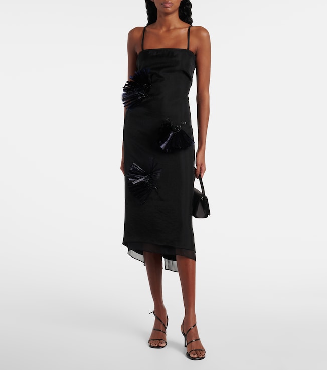 Jacques Wei Embroidered maxi dress