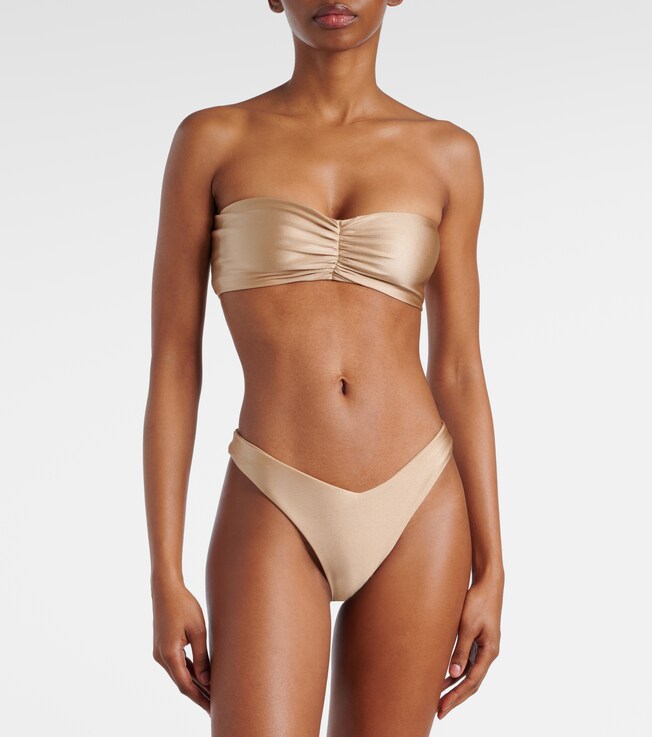 Jade Swim Ava ruched bikini top