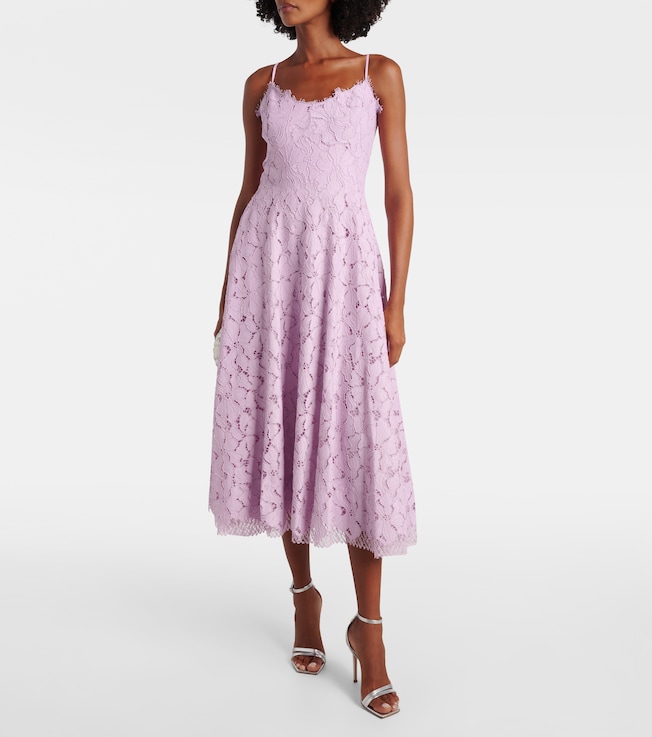 SIMKHAI Julia lace midi dress