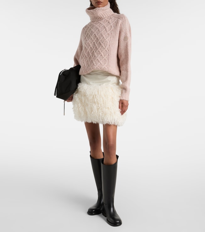 Moncler Alpaca-blend turtleneck sweater