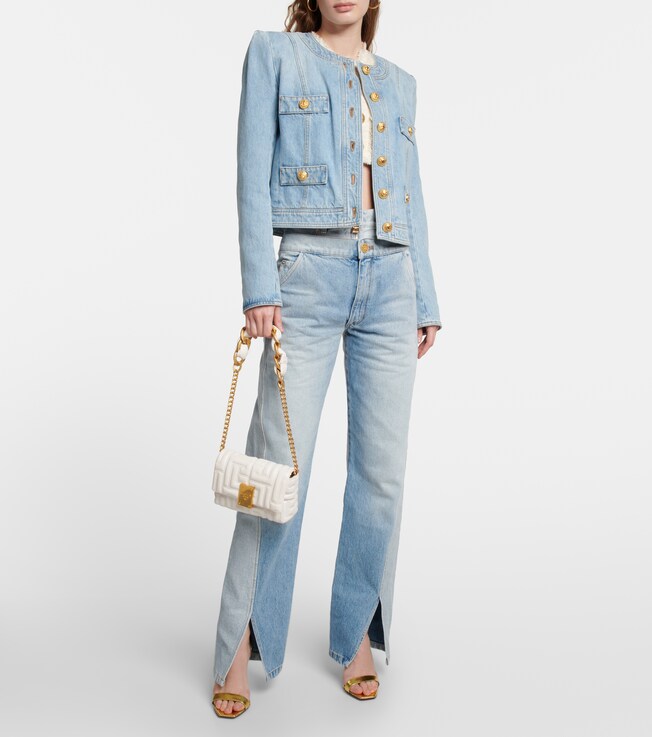 Balmain Two-in-one high-rise jeans