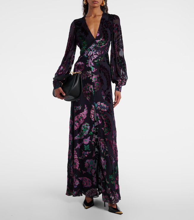 Etro Embroidered sheer gown