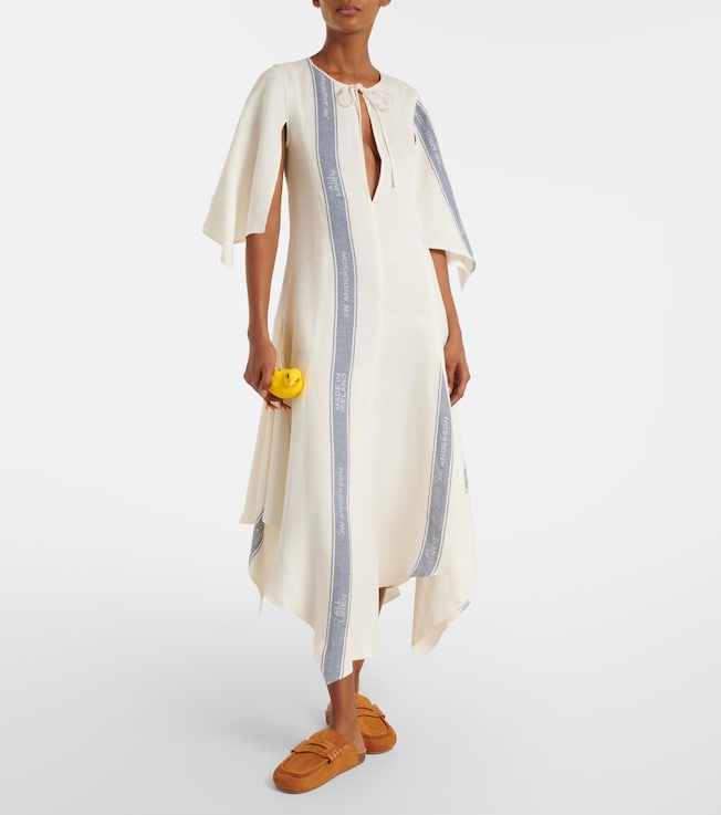 Jw Anderson Asymmetric linen maxi dress