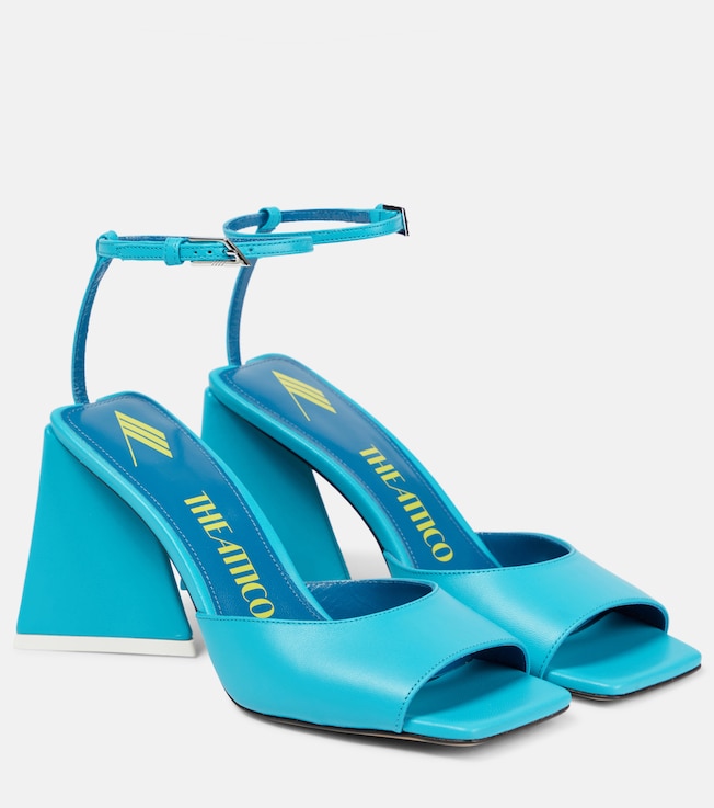 THE ATTICO Piper 85 leather sandals
