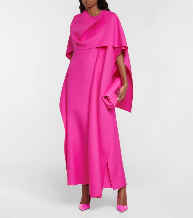 Valentino Wool and silk crêpe gown