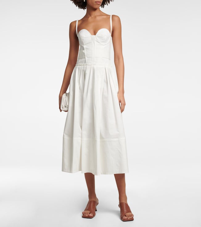 Proenza Schouler Cotton-blend midi dress
