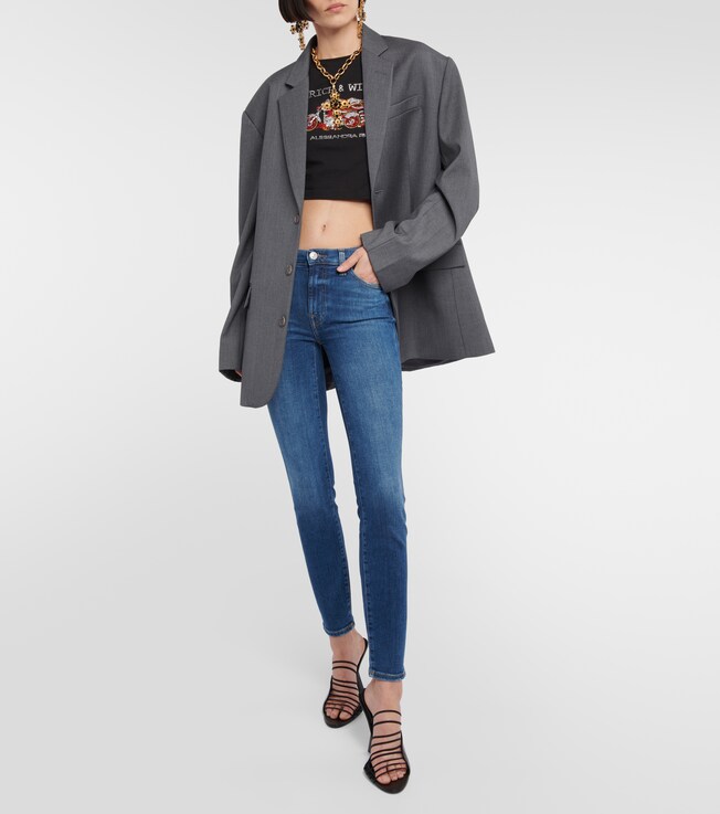 7 For All Mankind Pyper mid-rise skinny jeans