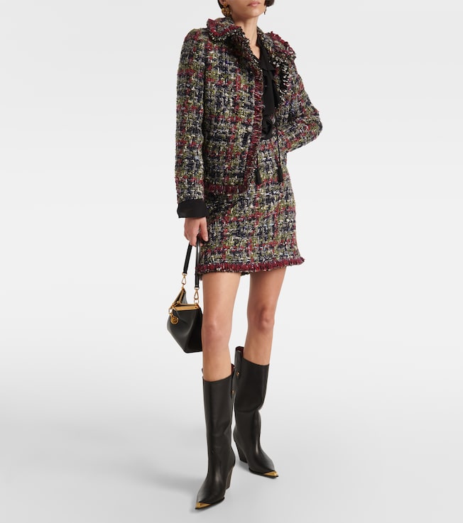 Etro Wool-blend tweed miniskirt