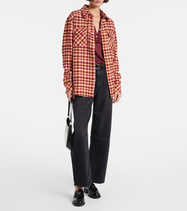 God's True Cashmere Time plaid cashmere shirt