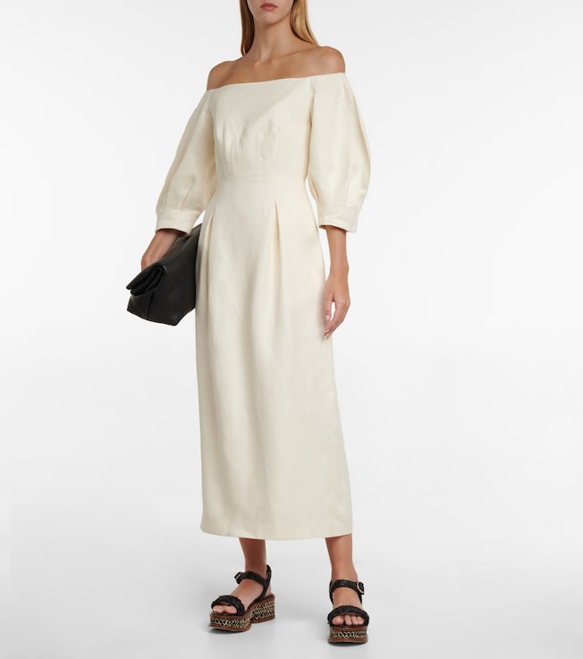 Gabriela Hearst Majano linen midi dress