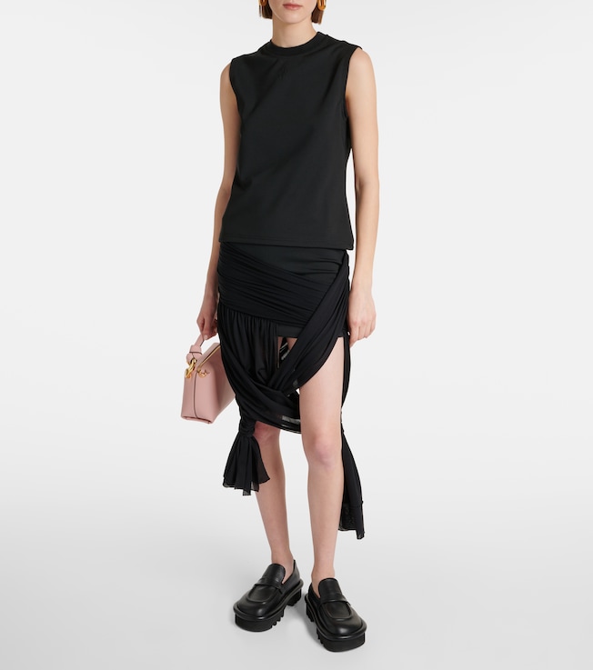 Jw Anderson Knot-detail wrap skirt