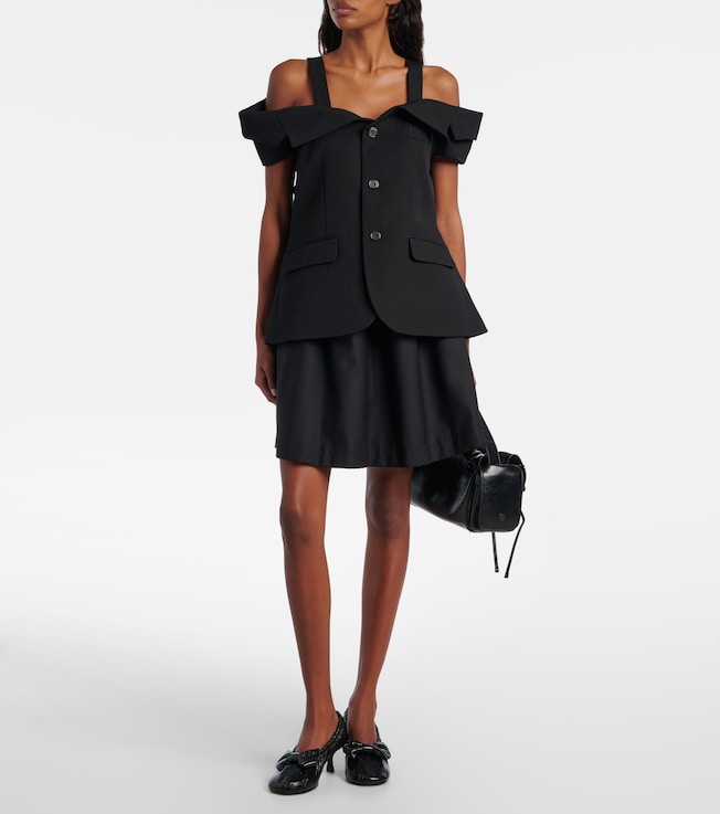 Noir Kei Ninomiya Cutout wool top