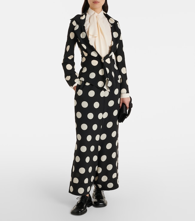 Junya Watanabe Polka-dot wide-leg pants