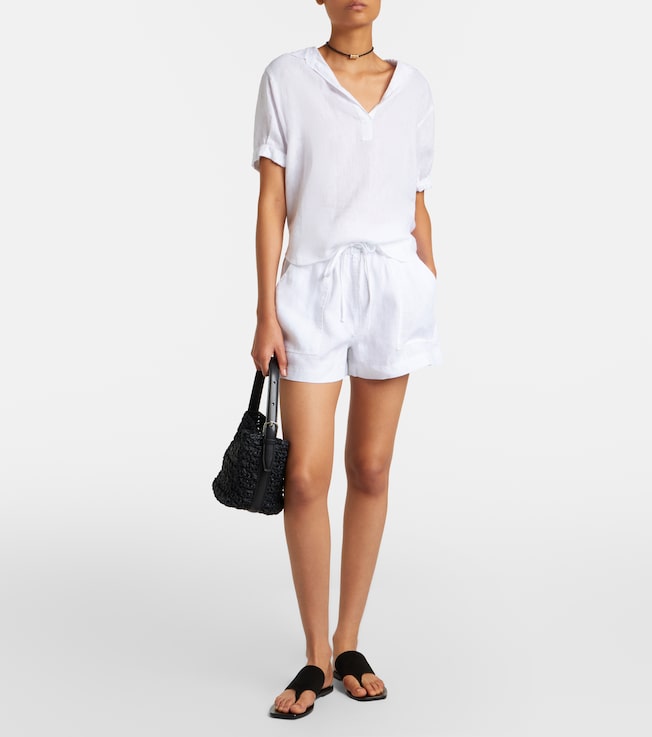 Velvet Sutton linen shorts