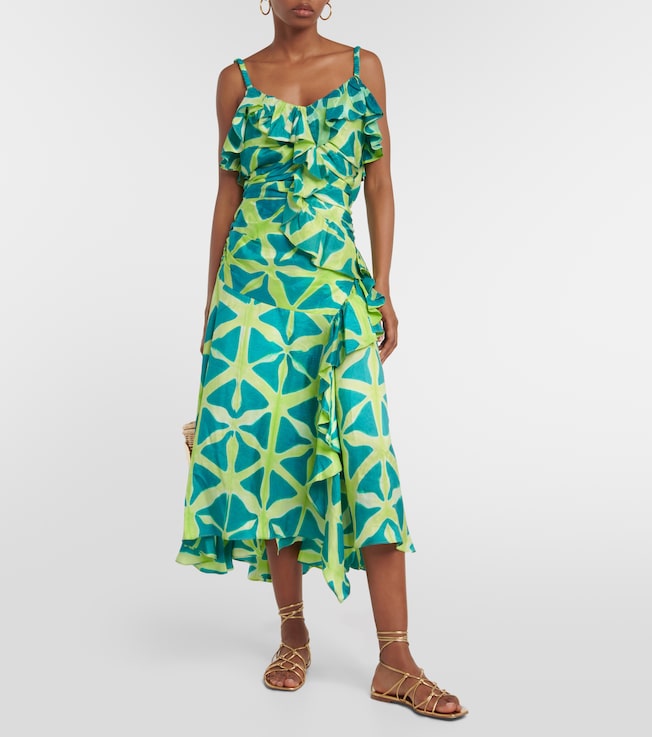 Ulla Johnson Zoya printed silk midi dress